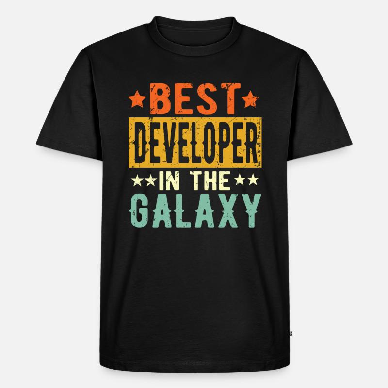 Best Developer ever Developer Gift - Men's Premium Organic T-Shirt - black