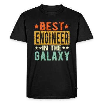 Best Engineer ever Engineer Gift - Men's Premium Organic T-Shirt - black - Front - Nico (187cm)