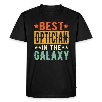 Best Optician ever Optician Gift - Men's Premium Organic T-Shirt - black - Front - Nico (187cm)