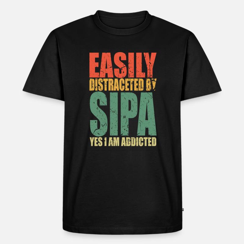 Sipan Spruch lustig - Männer Premium Bio T-Shirt - Schwarz