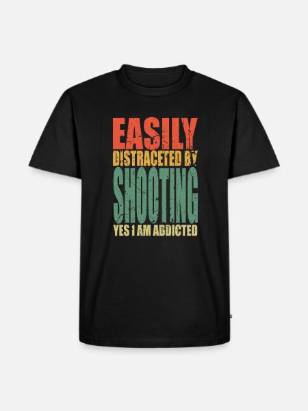 Shooting saying funny - Men's Premium Organic T-Shirt - black