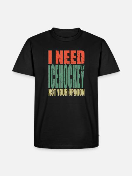 Ice hockey saying funny - Men's Premium Organic T-Shirt - black