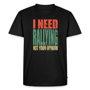 Rallye disant drôle - T-shirt Premium bio Homme - noir - Devant - Nico (187cm)