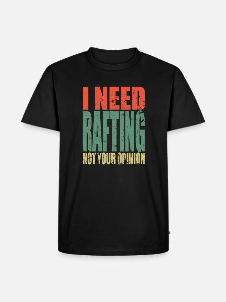 Rafting saying funny - Men's Premium Organic T-Shirt - black