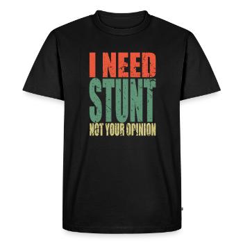 Cascade disant drôle - T-shirt Premium bio Homme - noir - Devant - Nico (187cm)