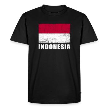 Annonces Flag Grunge Annonces Flag - T-shirt Premium bio Homme - noir - Devant - Nico (187cm)