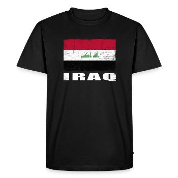 Annonces Flag Grunge Annonces Flag - T-shirt Premium bio Homme - noir - Devant - Nico (187cm)