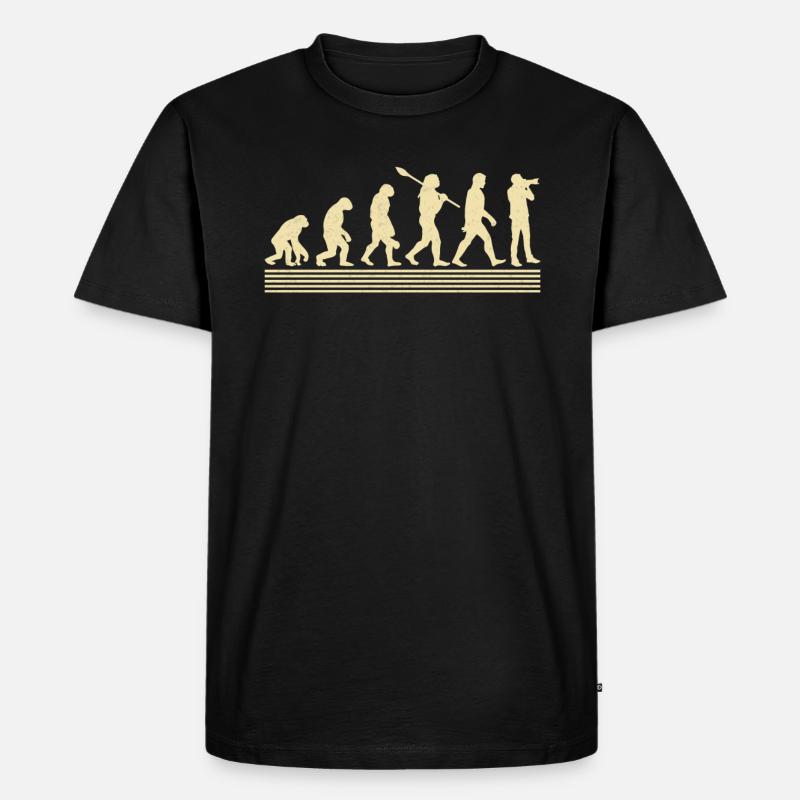 Fotograf Evolution - Männer Premium Bio T-Shirt - Schwarz
