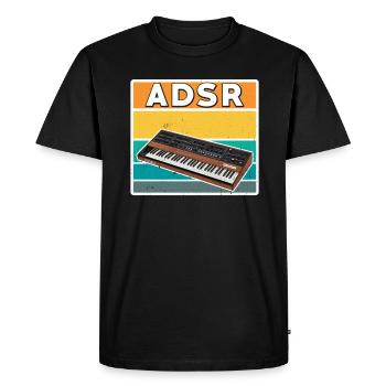 Adsr synthesizer - Men's Premium Organic T-Shirt - black - Front - Nico (187cm)
