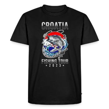 Angel Tour Croatie 2023 - T-shirt Premium bio Homme - noir - Devant - Nico (187cm)