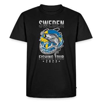 Angel Tour Suède 2023 - T-shirt Premium bio Homme - noir - Devant - Nico (187cm)