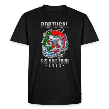 Angel Tour Portugal 2022 - T-shirt Premium bio Homme - noir - Devant - Nico (187cm)
