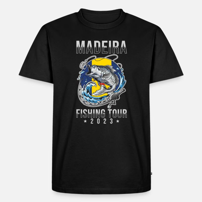 Angeltour Madeira 2023 - Männer Premium Bio T-Shirt - Schwarz