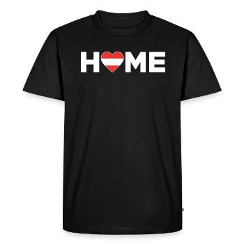 Autriche Patrie Autriche Drapeau - T-shirt Premium bio Homme - noir - Devant - Nico (187cm)