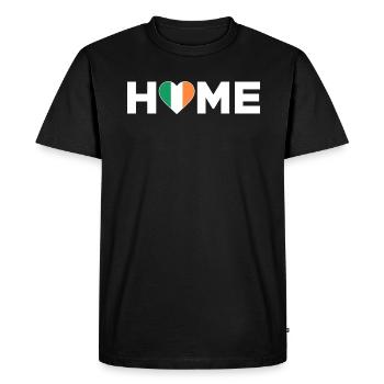 Irlande Accueil Irlande Drapeau Irlande Amour - T-shirt Premium bio Homme - noir - Devant - Nico (187cm)