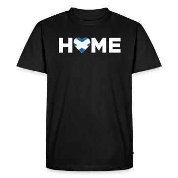 Ecosse Accueil Ecosse Drapeau - T-shirt Premium bio Homme - noir - Devant - Nico (187cm)