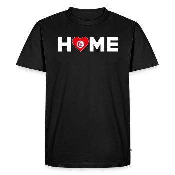 Tunisia Home Tunisia Flag Tunisia Love - Men's Premium Organic T-Shirt - black - Front - Nico (187cm)
