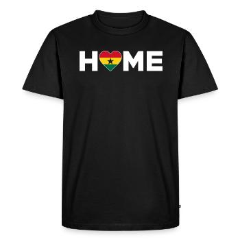 Ghana Accueil Ghana Drapeau Ghana Amour - T-shirt Premium bio Homme - noir - Devant - Nico (187cm)