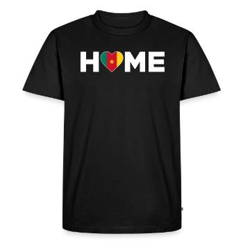 Cameroun Accueil Cameroun Drapeau - T-shirt Premium bio Homme - noir - Devant - Nico (187cm)