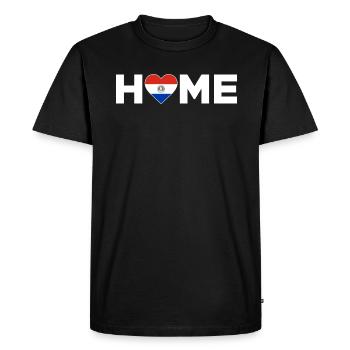 Paraguay Homeland Paraguay Flag - Men's Premium Organic T-Shirt - black - Front - Nico (187cm)