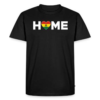 Bolivie Accueil Bolivie Drapeau Bolivie Amour - T-shirt Premium bio Homme - noir - Devant - Nico (187cm)