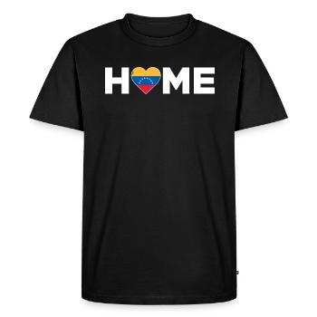 Venezuela Accueil Drapeau du Venezuela - T-shirt Premium bio Homme - noir - Devant - Nico (187cm)