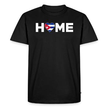 Cuba Accueil Cuba Drapeau Cuba Amour - T-shirt Premium bio Homme - noir - Devant - Nico (187cm)