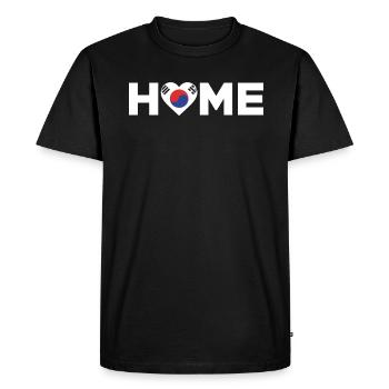 Corée du Sud Accueil Drapeau de la Corée du Sud - T-shirt Premium bio Homme - noir - Devant - Nico (187cm)