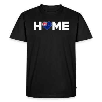 Nouvelle-Zélande Accueil Drapeau de la Nouvelle-Zélande - T-shirt Premium bio Homme - noir - Devant - Nico (187cm)