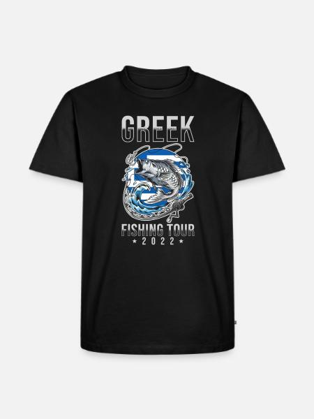 Excursion de pêche grecque 2022 - T-shirt Premium bio Homme - noir