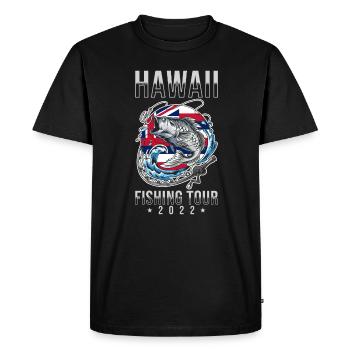 Excursion de pêche à Hawaï 2022 - T-shirt Premium bio Homme - noir - Devant - Nico (187cm)