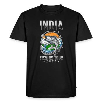 Excursion de pêche en Inde 2023 - T-shirt Premium bio Homme - noir - Devant - Nico (187cm)