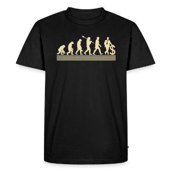 Development of the Financial Advisor - Men's Premium Organic T-Shirt - black - Front - Nico (187cm)