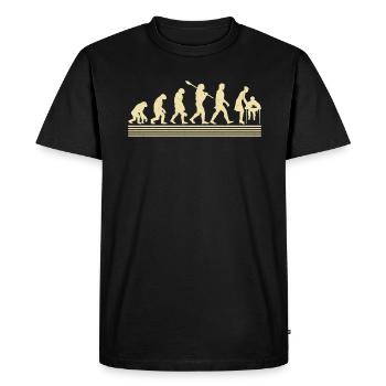Evolution Of the Middle School Teacher - Men's Premium Organic T-Shirt - black - Front - Nico (187cm)