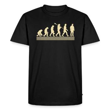 Development of the patrol officer - Men's Premium Organic T-Shirt - black - Front - Nico (187cm)