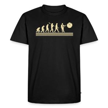 Evolution of the Financial Analyst - Men's Premium Organic T-Shirt - black - Front - Nico (187cm)