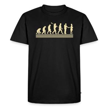 Real estate agent evolution - Men's Premium Organic T-Shirt - black - Front - Nico (187cm)