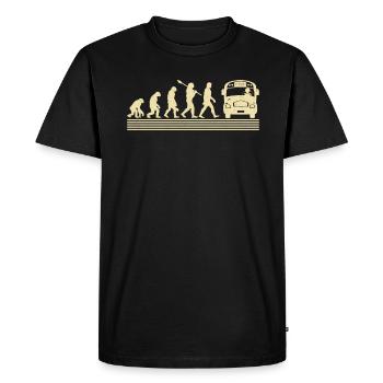 Development of the school bus driver - Men's Premium Organic T-Shirt - black - Front - Nico (187cm)