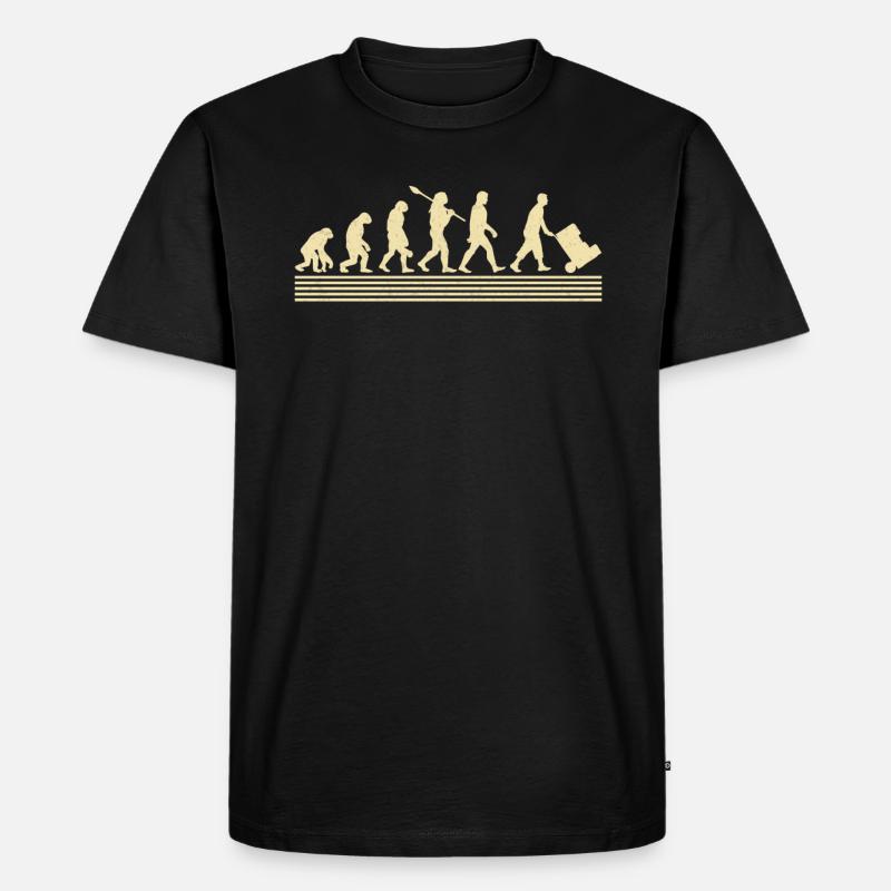 Logistiker-evolution - Männer Premium Bio T-Shirt - Schwarz