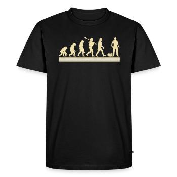 Mechanical evolution - Men's Premium Organic T-Shirt - black - Front - Nico (187cm)