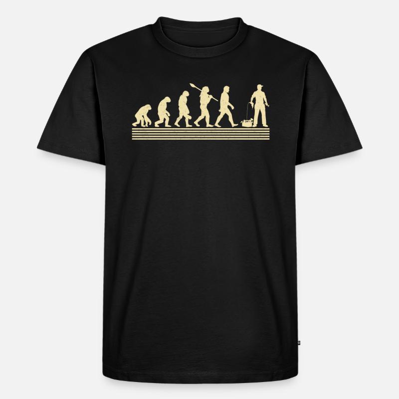 Mechanische Evolution - Männer Premium Bio T-Shirt - Schwarz