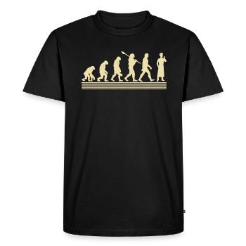 Évolution de Koch - T-shirt Premium bio Homme - noir - Devant - Nico (187cm)