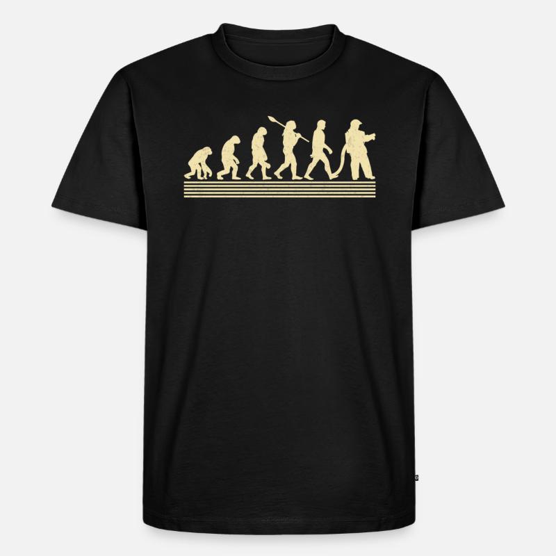 Évolution des pompiers - T-shirt Premium bio Homme - noir