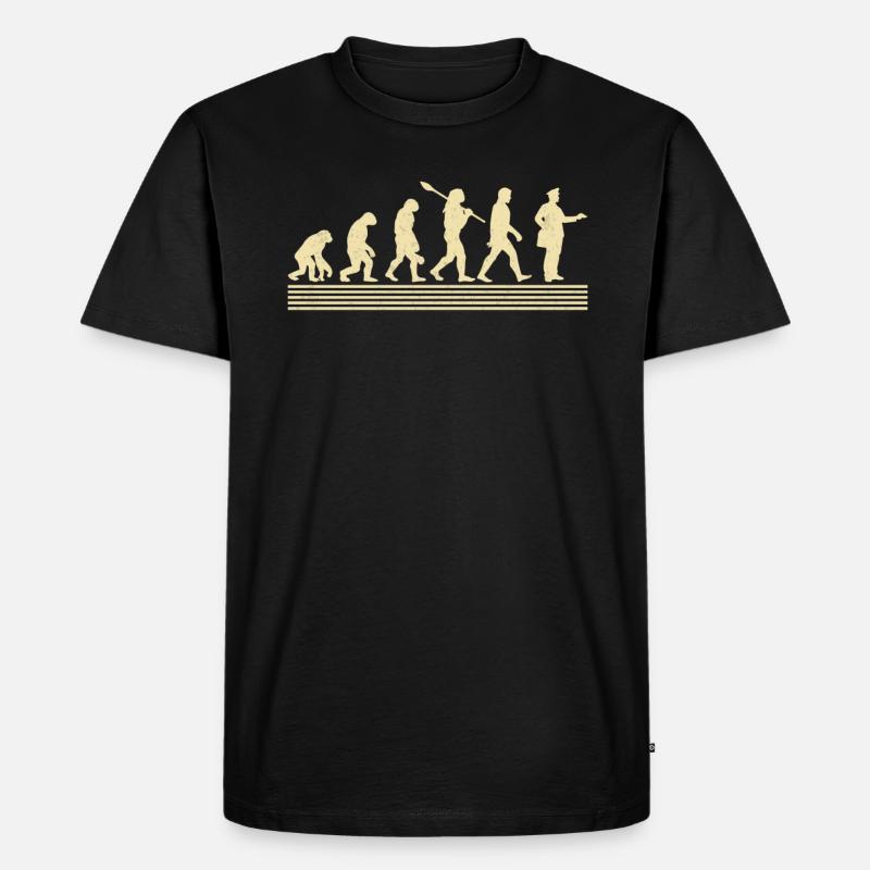 Postman-evolution - Männer Premium Bio T-Shirt - Schwarz