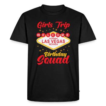 Girls Trip Las Vegas Birthday Squad Design. - Men's Premium Organic T-Shirt - black - Front - Nico (187cm)
