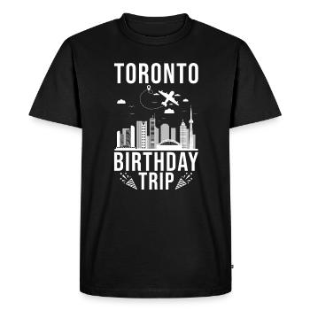 Toronto Birthday Trip Toronto Canada - Men's Premium Organic T-Shirt - black - Front - Nico (187cm)