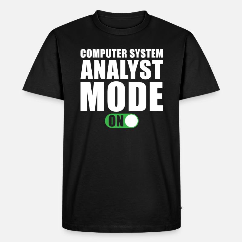 Computer System Analyst Geschenk - Männer Premium Bio T-Shirt - Schwarz