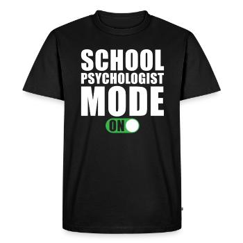 Mode Psychologue scolaire An - T-shirt Premium bio Homme - noir - Devant - Nico (187cm)