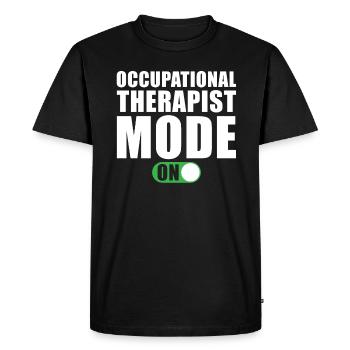 Occupational Therapist Mode An - Men's Premium Organic T-Shirt - black - Front - Nico (187cm)