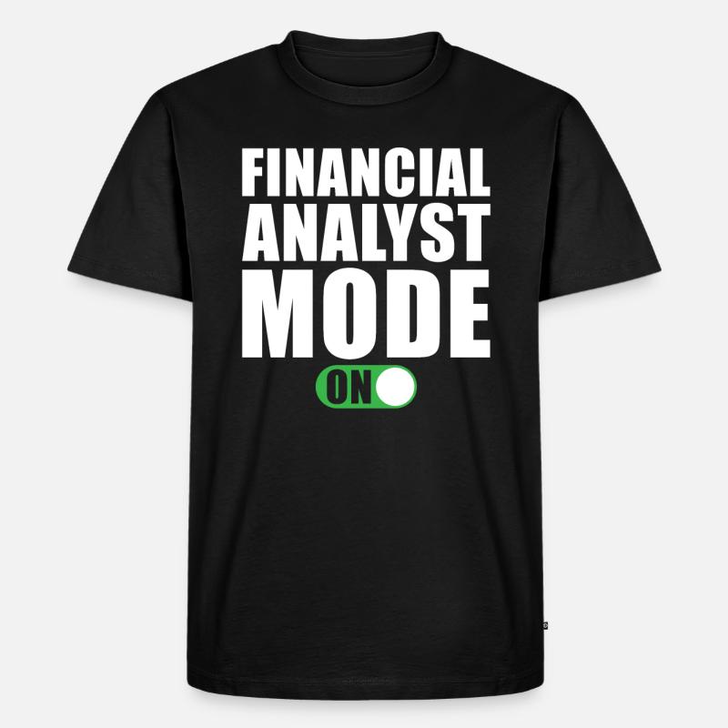 Mode Analyste financier activé - T-shirt Premium bio Homme - noir